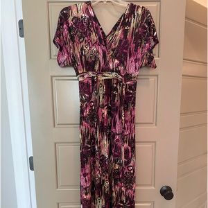 Gorgeous Vibrant colored Maxi Dress- Size M- multi-colored- No brand name